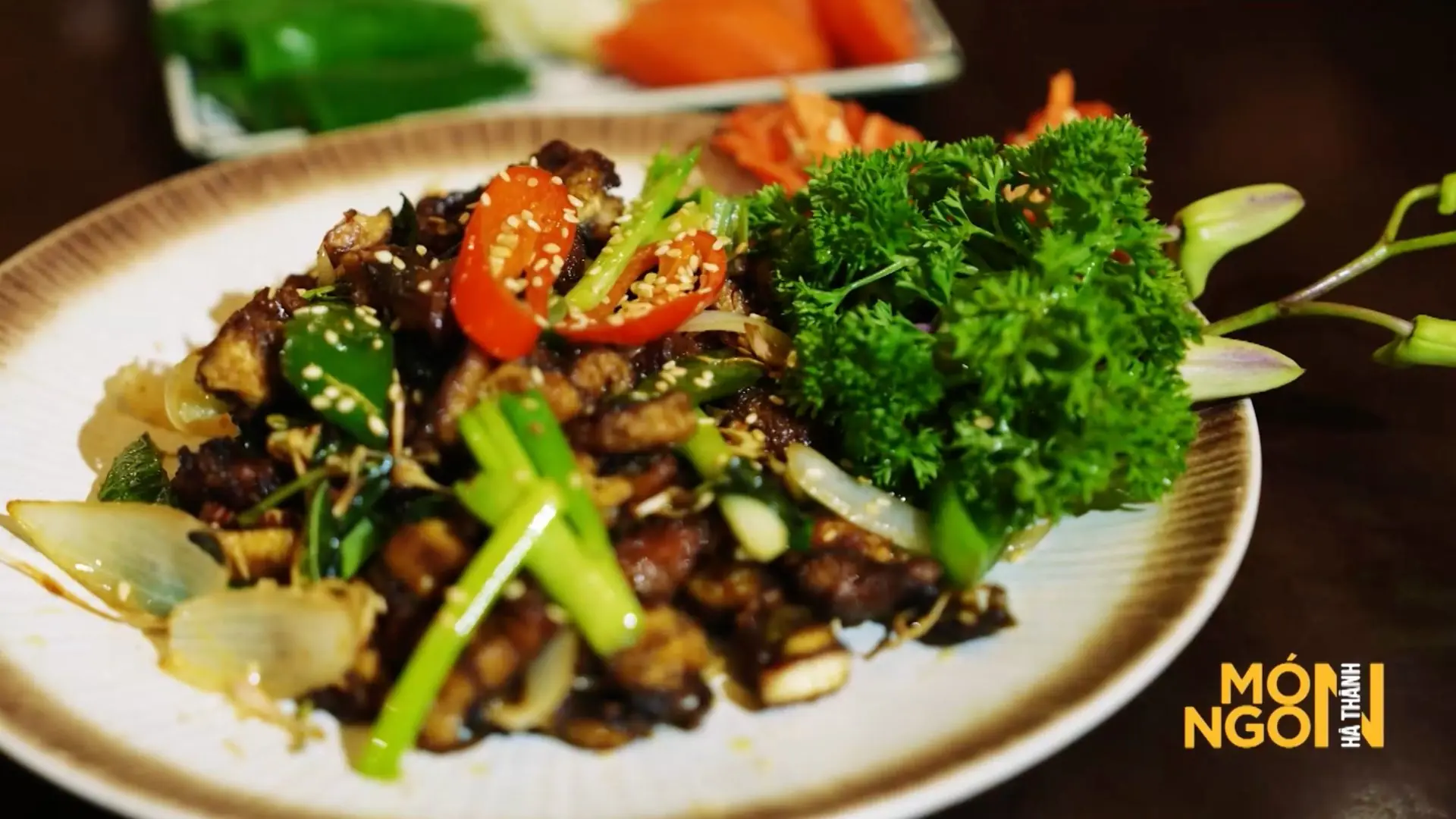 Lươn xào sả ớt 